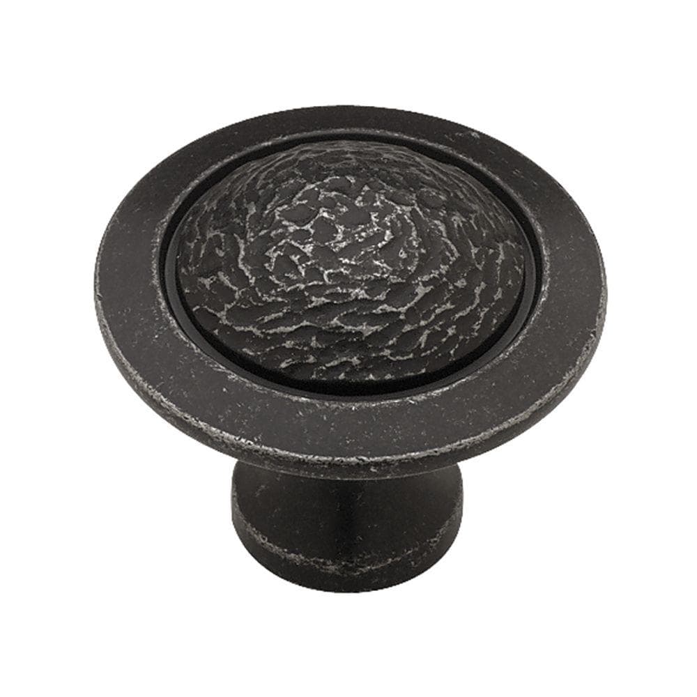 Liberty Hammered 1-1/2 in. (38mm) Tumbled Dark Gunmetal Rough and ...