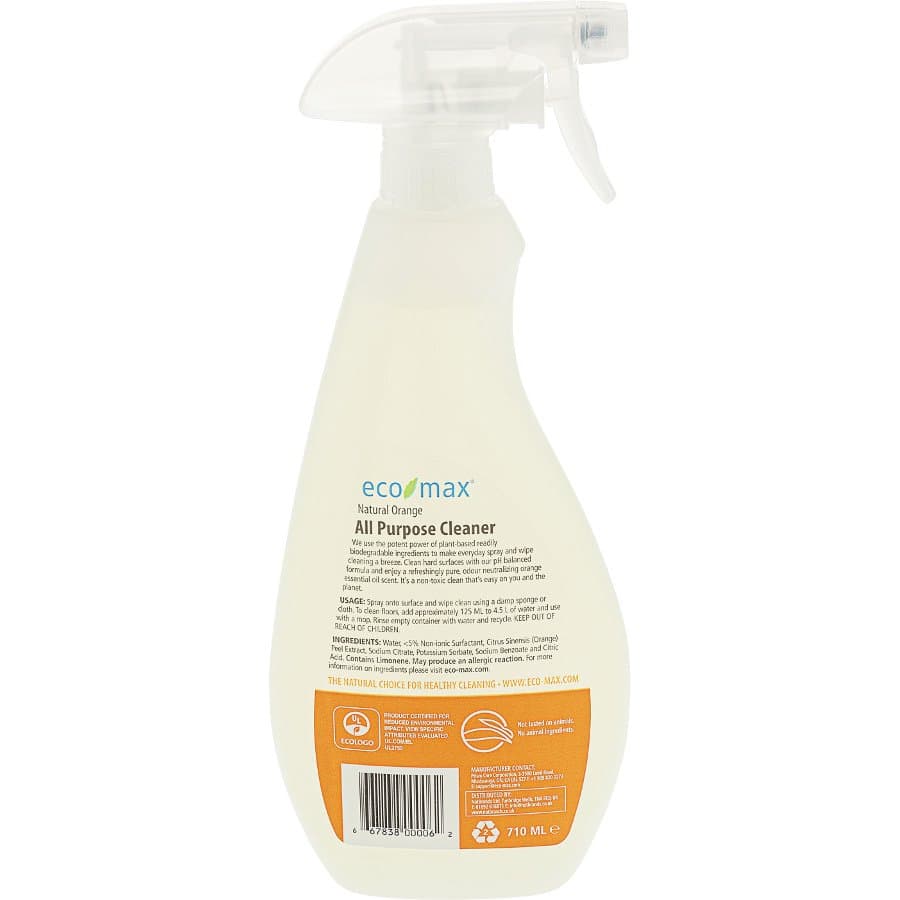 Eco-Max All Purpose Cleaner - Natural Orange - 710ml - Eco-Max