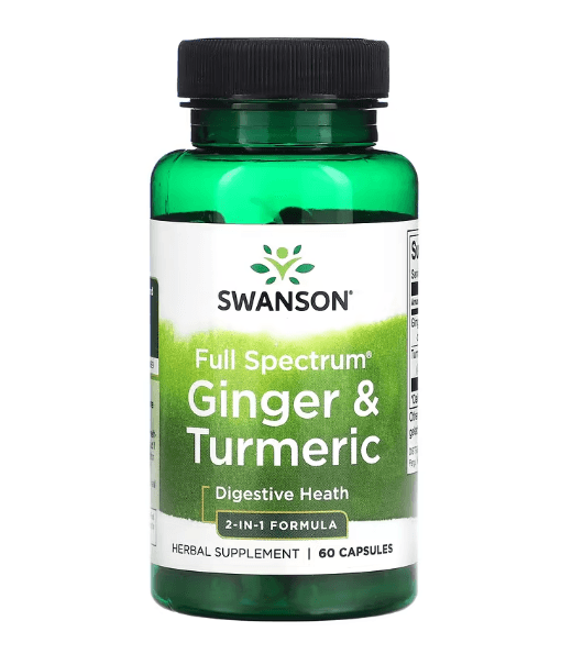 Ginger & Turmeric Swanson - 300mg, 60 Cápsulas