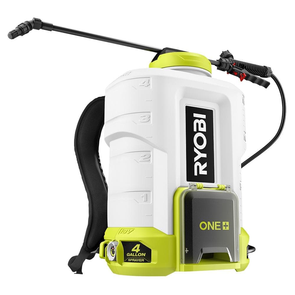 RYOBI ONE+ 18V Cordless Battery 4 Gal. Backpack Chemical Sprayer (Tool ...