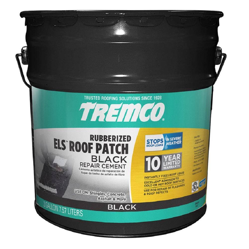 Tremco 2 Gal. ELS Black Roof Repair Cement 346565 - The Home Depot