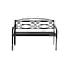 Hampton Bay Aubrey Metal Outdoor Bench A206000500 - The Home Depot