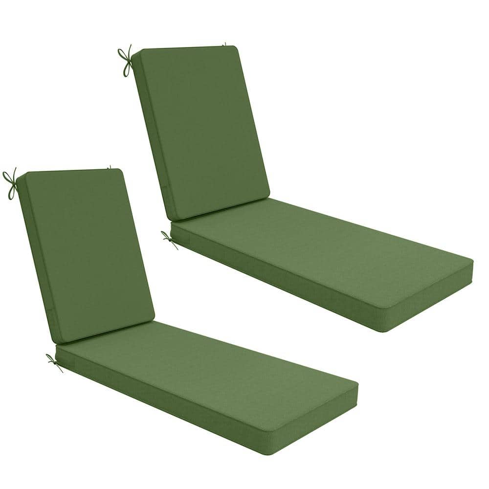 UPHA 21 in. x 72 in. Outdoor Chair Cushion for Patio Chaise Lounge ...