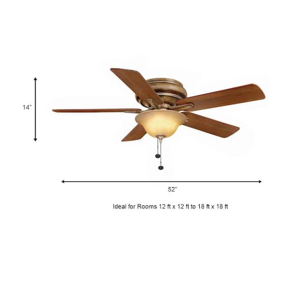 Hampton Bay Adonia 52 Inch Hugger Ceiling Fan | Shelly Lighting