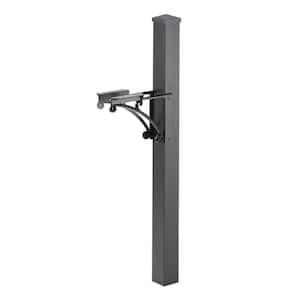 Whitehall Products Superior Post and Brackets with Cap in Black 15991 ...