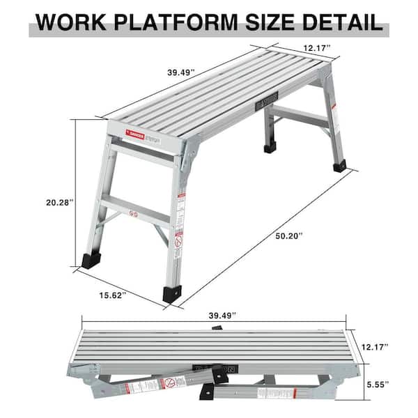 Folding Aluminum Platform DURHAND Aluminium Work Platforms, Folding