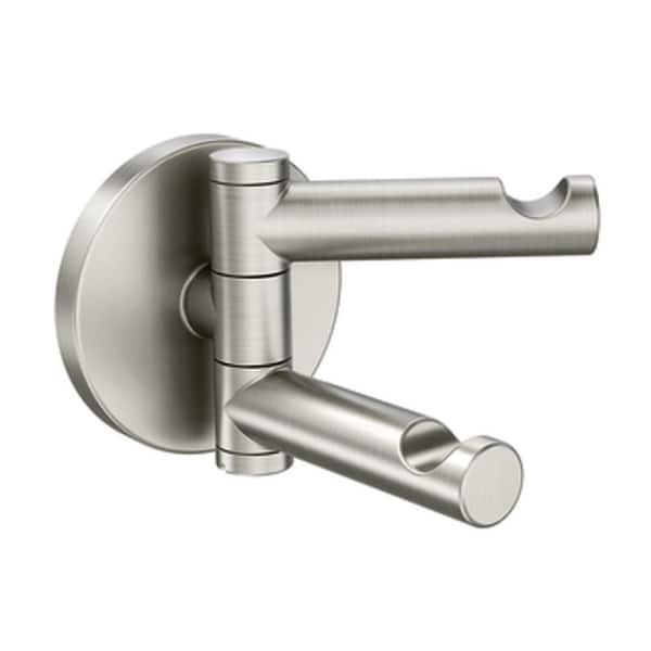 MOEN Align Swivel Double Robe Hook in Brushed Nickel YB0402BN - The ...