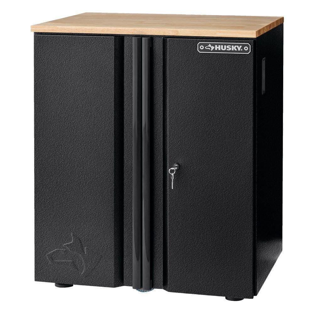Husky Heavy Duty Welded 20-Gauge Steel 2-Door Garage Base Cabinet in ...