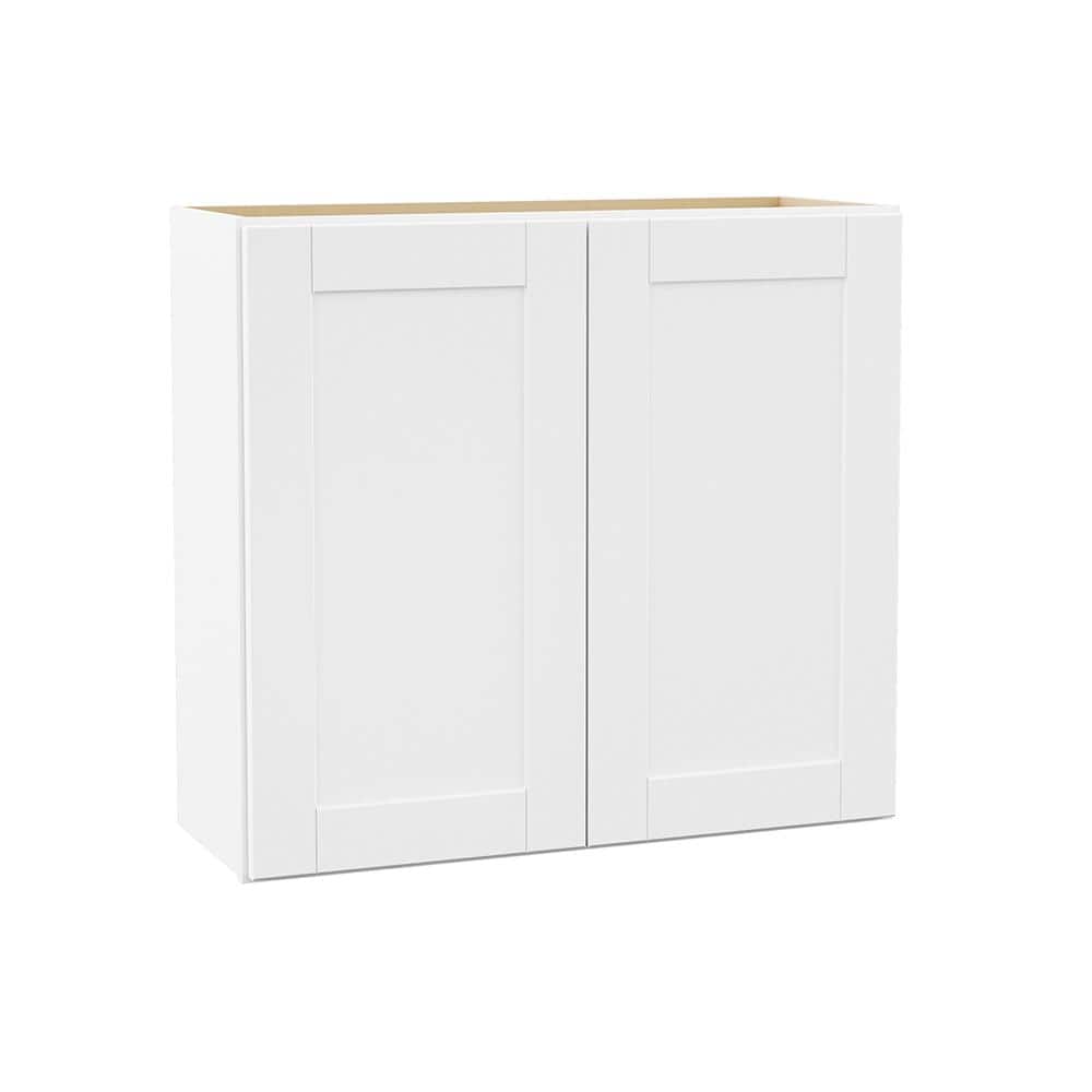 Hampton Bay Shaker 33 in. W x 12 in. D x 30 in. H Assembled Wall ...