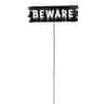 Amscan 20 in. Halloween Beware Yard Stake (8-Pack) 190779 - The Home Depot