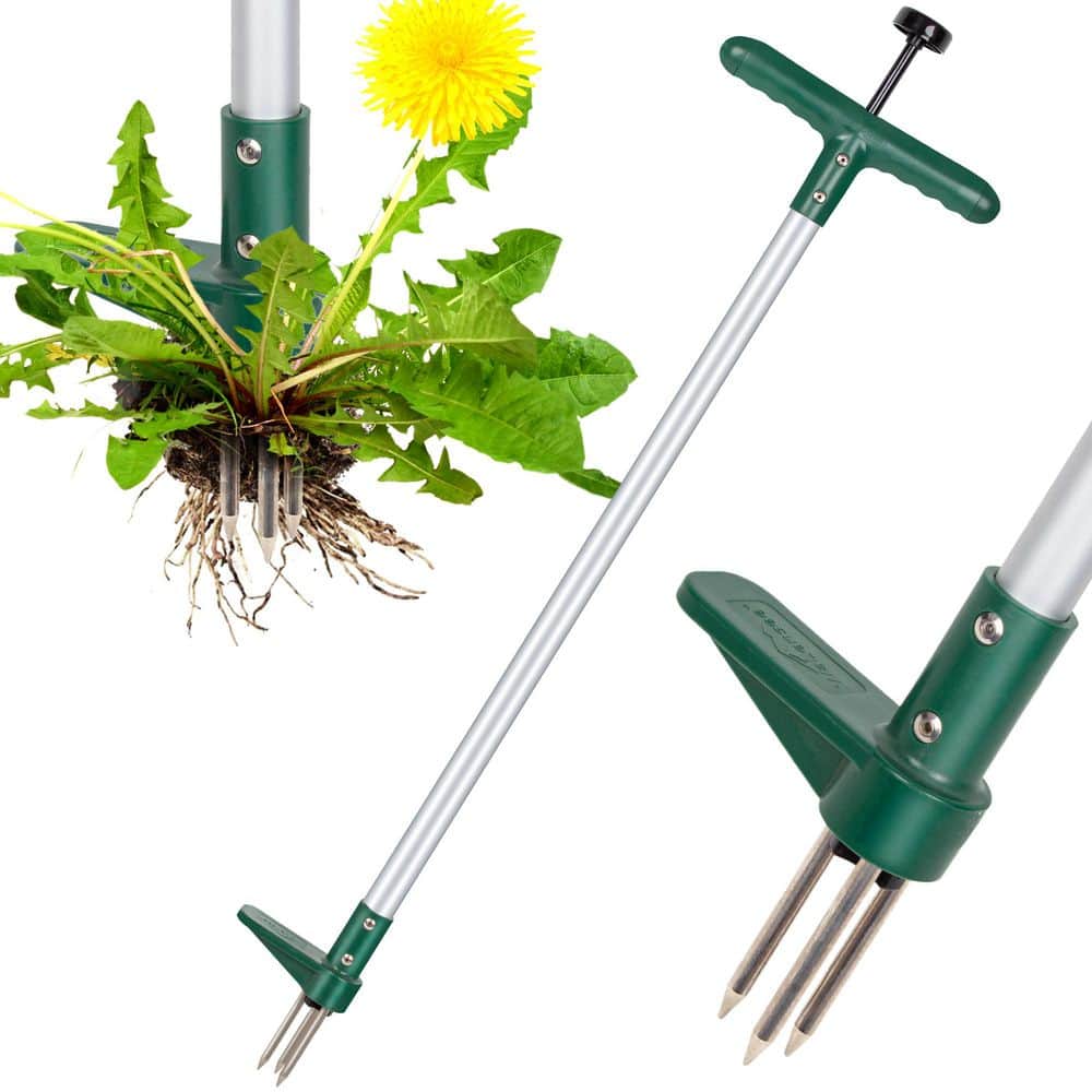 WaLensee 39 in. Weed Puller, 3 Claws Manual Stand Up Weeder Remover ...