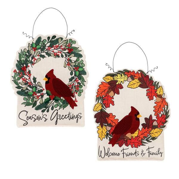 Evergreen Enterprises Welcome Friends and Family Cardinal/Christmas ...
