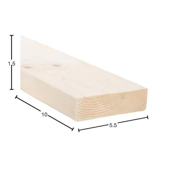 2 in. x 6 in. x 10 ft. #2 Premium Grade SPF Dimensional Lumber 058444 ...