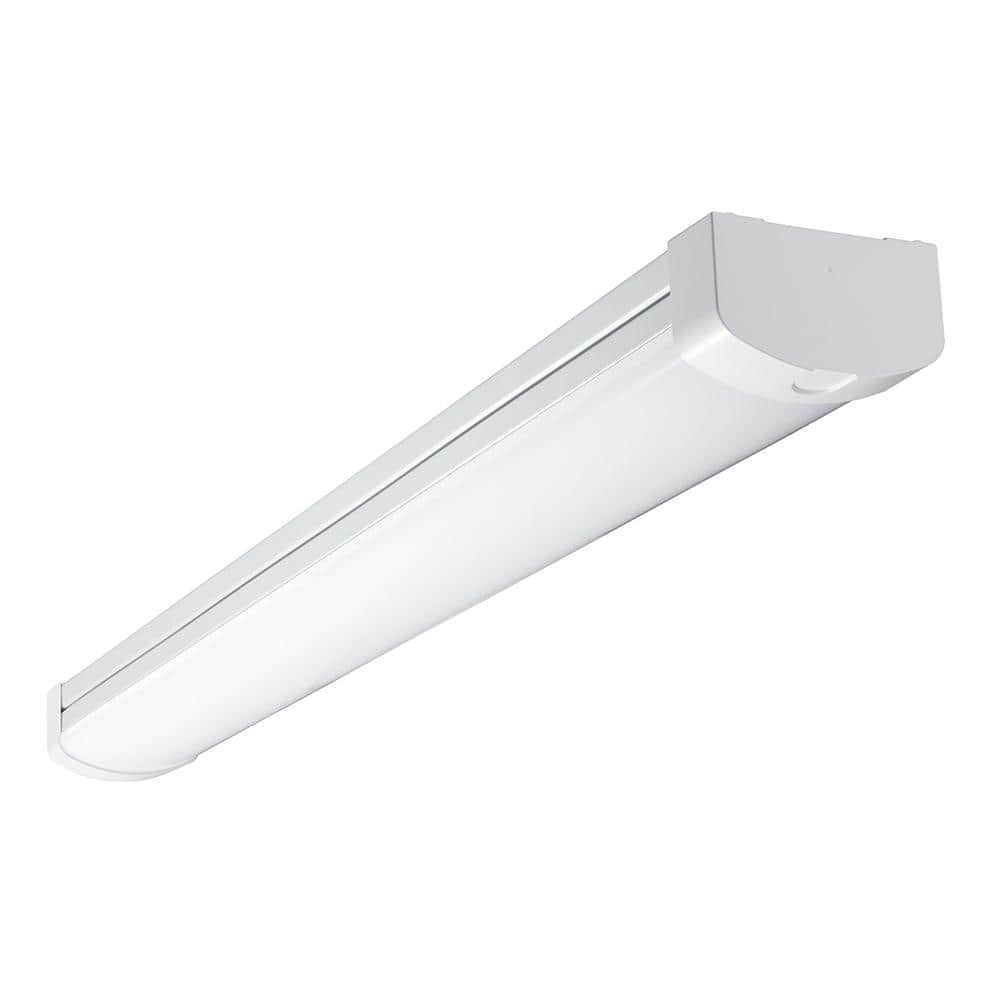 Metalux 4 ft. Selectable CCT and Lumen 5.5 in. Commercial Wrap Light ...