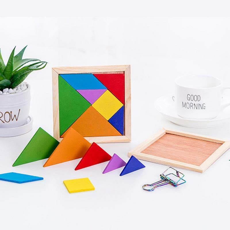 Tangram Puzzles For Kids Wooden Pattern Blocks Tangram Puzzle For Kids ...