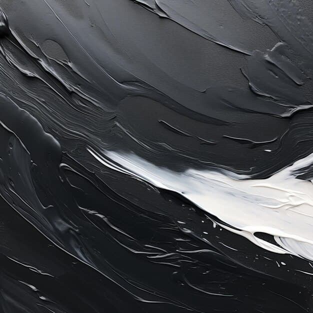Premium Photo | Monochrome Abstract Painting Closeup Of Solid No 18 In ...