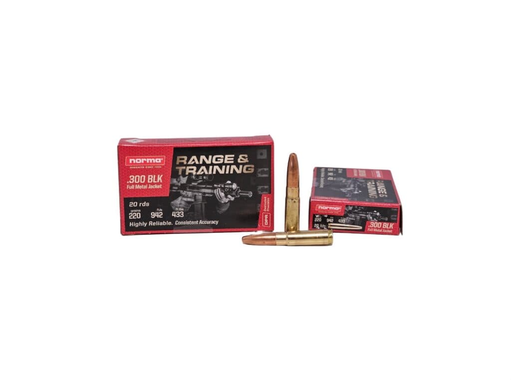 Norma .300 Blackout Subsonic - 220 Grain - FMJ - 20 Rounds