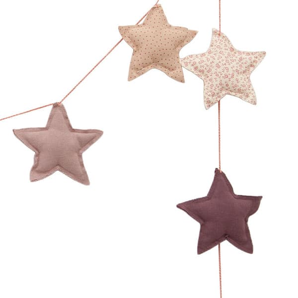 Numero 74 Garland Cotton Mini Star Padded Mix Pink - Leo & Bella
