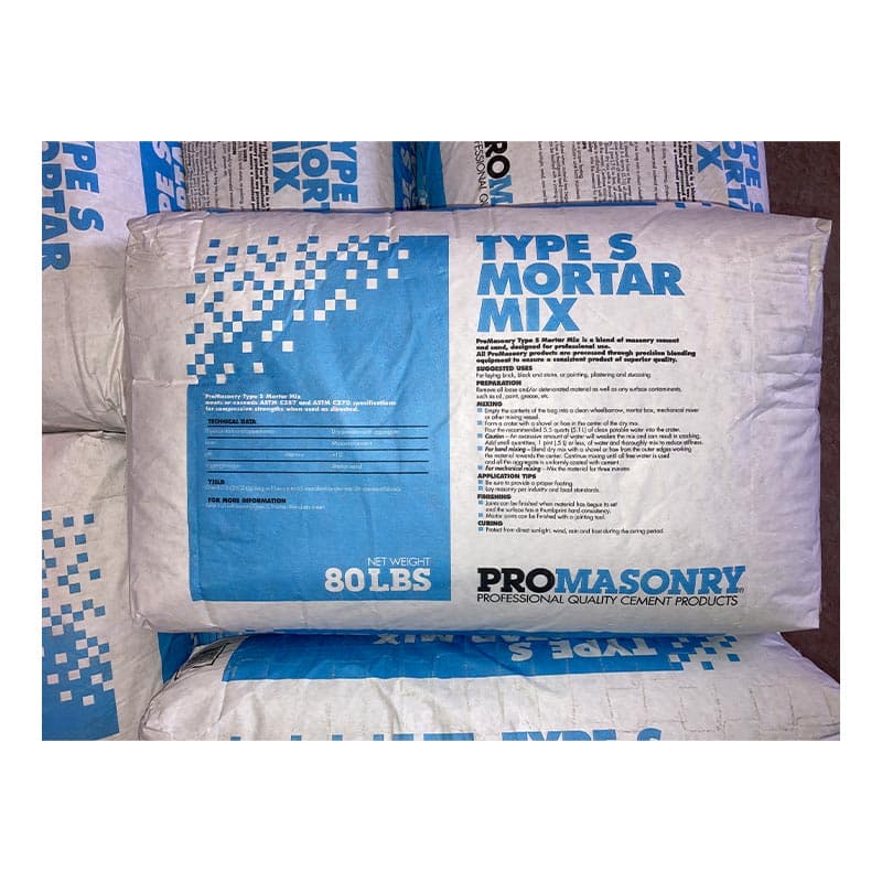 Type S Mortar Mix - Linden Block Masonry & Hardscape Products