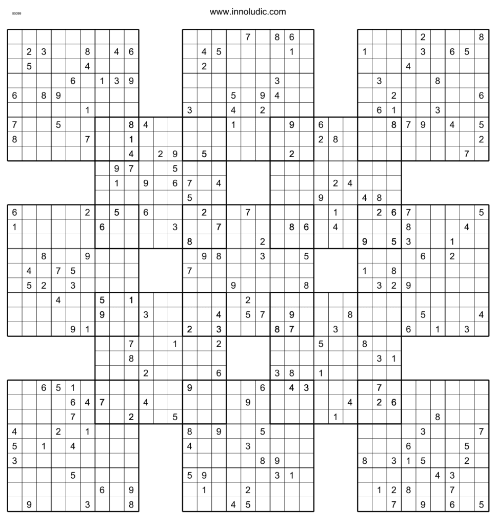 Sumo Sudoku Printable - Lyana Printable Sudoku