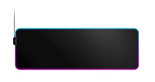 SteelSeries QcK Gaming Surface - XL RGB Prism Cloth- Mouse Pad of All Time -Sized to Cover Desks/CA: SteelSeries QcK-XL RGB Prism Cloth-Sized to Cover Desks-Optimized For Gaming Sensors