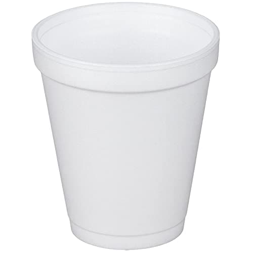 Dart 8J8 White Insulated 8 Ounce Foam Cup, For Hot and Cold Drinks ...