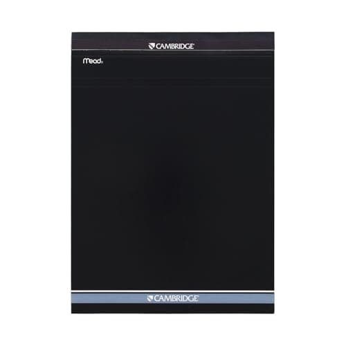 Mead Cambridge Stiff-Back Planning Pad, Quad Ruled, 8.5 x 11 Inch, White, 80 Sheets per pad (59878)