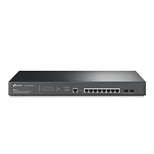 TP-Link Jetstream 8 Port Multi-Gigabit L2+ Managed PoE Switch (TL-SG3210XHP-M2) - 8 PoE+ Port @240W, 2 x 10G SFP+ Slots, 2.5G Bandwidth, Omada SDN Integrated, IPv6, Limited Lifetime Protection