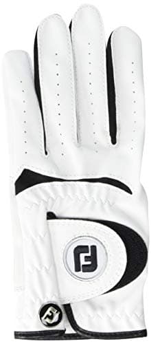 FootJoy Junior Golf Glove, White, Medium, Worn on Left Hand