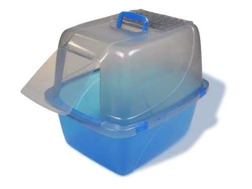 Van Ness CP77 Enclosed Sifting Cat Pan/Litter Box, Extra Large (225026),Blue