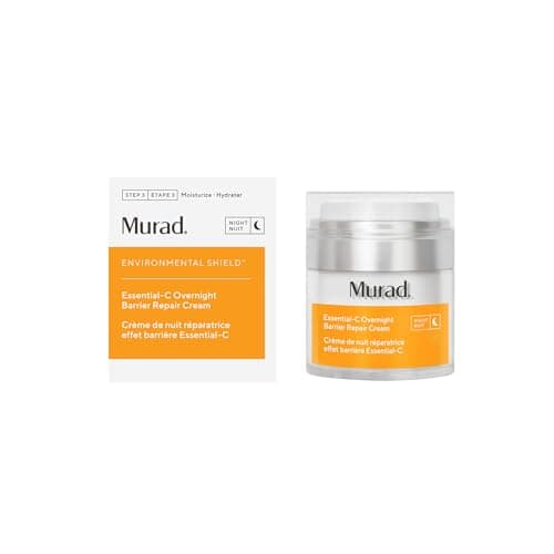 Murad Essential-C Overnight Barrier Repair Cream - Environmental Shield Vitamin C Moisturizer - Helps Neutralize Pollutants, Brighten and Smooth Skin, 50ml