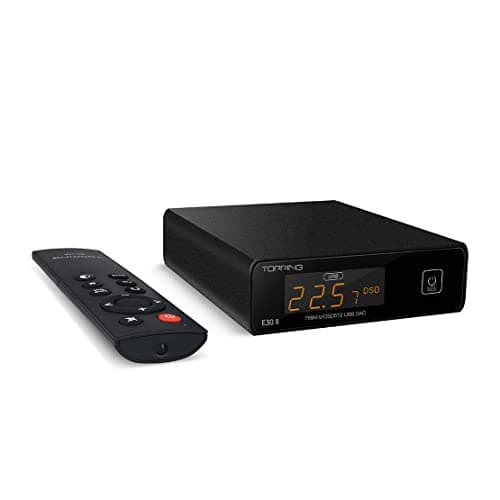TOPPING E30 II 2×AK4493S USB DAC, DSD512&PCM32Bit/768kHz, XMOS XU208 USB DAC, USB/Optical/Coaxial to RCA Digital-Analog Converters, Hi-Res Audio DAC with Remote Control (Black) 1