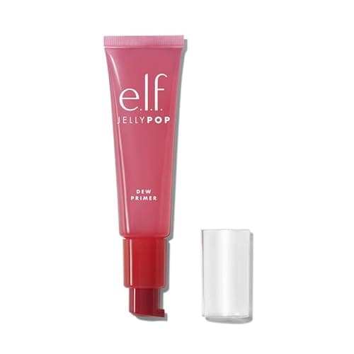 e.l.f. cosmetics Jelly Pop Dew Primer, Translucent, Gel, Face Primer, Luminous/Dewy/Radiant Finish
