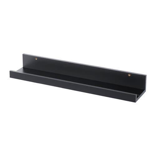 MOSSLANDA picture ledge, black, 55 cm - IKEA