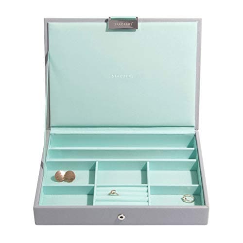 White Classic Stackers Premium Stackable Jewelry Box | Stackable ...