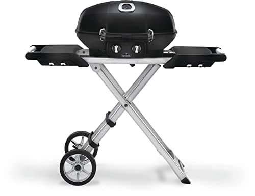 Napoleon TravelQ Portable Propane Gas BBQ - PRO285-BK - Professional Portable Grill Use for Tailgating, Camping, and Small Outdoor Spaces, Black
