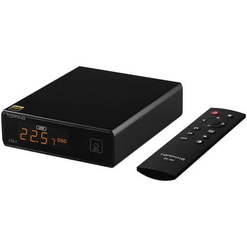 TOPPING E30 II 2×AK4493S USB DAC, DSD512&PCM32Bit/768kHz, XMOS XU208 USB DAC, USB/Optical/Coaxial to RCA Digital-Analog Converters, Hi-Res Audio DAC with Remote Control (Black) 1