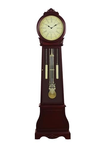 Vintage North American Mahogany Wood Longcase Grandfather's Clock at ...