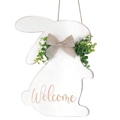 Easter Door Hanger Spring Shiplap Bunny Sign Rustic Decor - Etsy