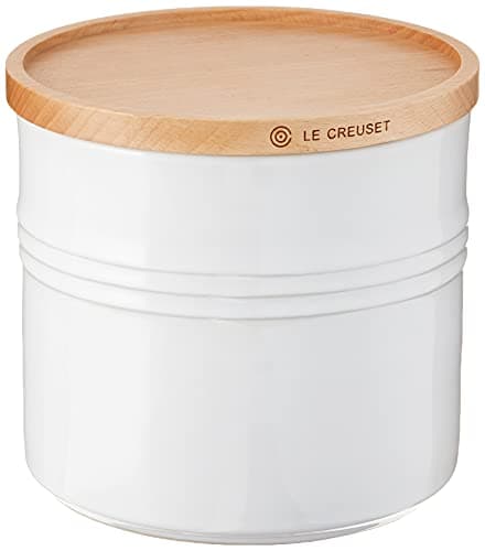 Le Creuset Red Enameled Stoneware Canisters | EBTH