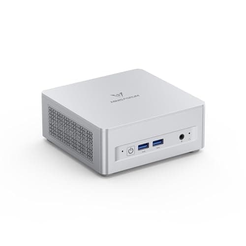 MINISFORUM UM870 Slim Mini PC Barebone AMD Ryzen 7 8745H Mini Computer(8C/16T, Up to 5.0GHz), Support DDR5 RAM,M.2 2280 SSD,8K@60Hz HDMI 2.1/USB4 Output, WIFI6E/BT5.3/Auto Power On(No DDR&SSD&OS)