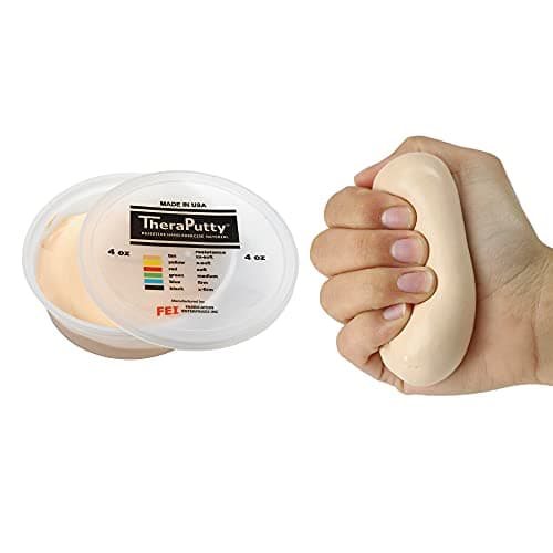 CanDo Microwavable TheraPutty Exercise Material, Blue: Firm, 1 lb