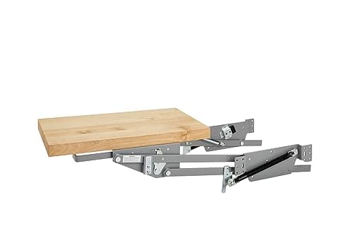 Rev-A-Shelf Kitchen Cabinet Spring Loaded Mixer and Appliance Lift Assist Mechanism for Small Kitchen Appliances, Zinc, RAS-ML-HDCR