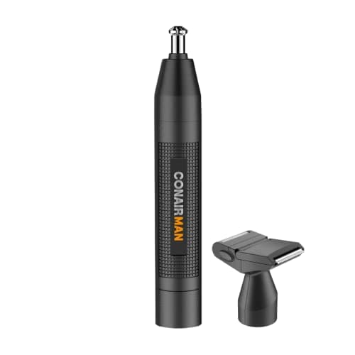 ConairMan Nose Hair Trimmer for Men, For Nose, Ear, and Eyebrows ...