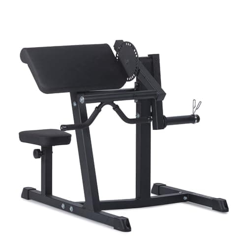 Titan Fitness Plate Loaded Adjustable Leg Extension and Curl Machine, Rated 300 LB, Lower Body Specialty Machine for Extension and Curls, Muscle Focus on Thigh, Quads and Hamstrings