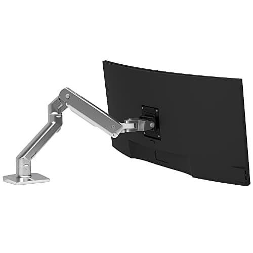 Ergotron 45-475-216 HX Desk Mount Single Monitor Arm (white)