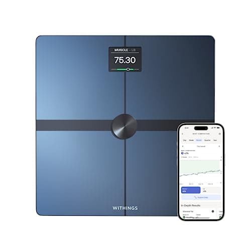Withings Body - Digital Wi-Fi Smart Scale with Automatic Smartphone App Sync, Body Fat, BMI, Multi-User Friendly, with Pregnancy Tracker & Baby Mode