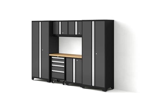 NewAge Products Bold Series Gray 7 Piece Set, Garage Cabinets, 50421