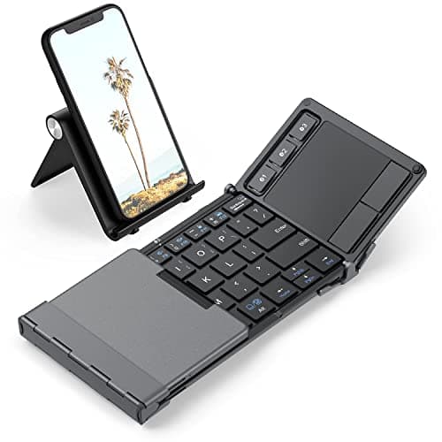 iClever BoostType BK08 Portable Tri-folding Bluetooth Keyboard with ...