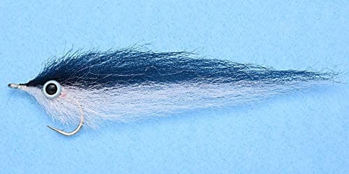 Offshore Tube Fly, black & white, Fly Fishing